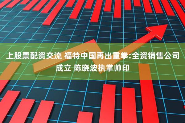 上股票配资交流 福特中国再出重拳:全资销售公司成立 陈晓波执掌帅印